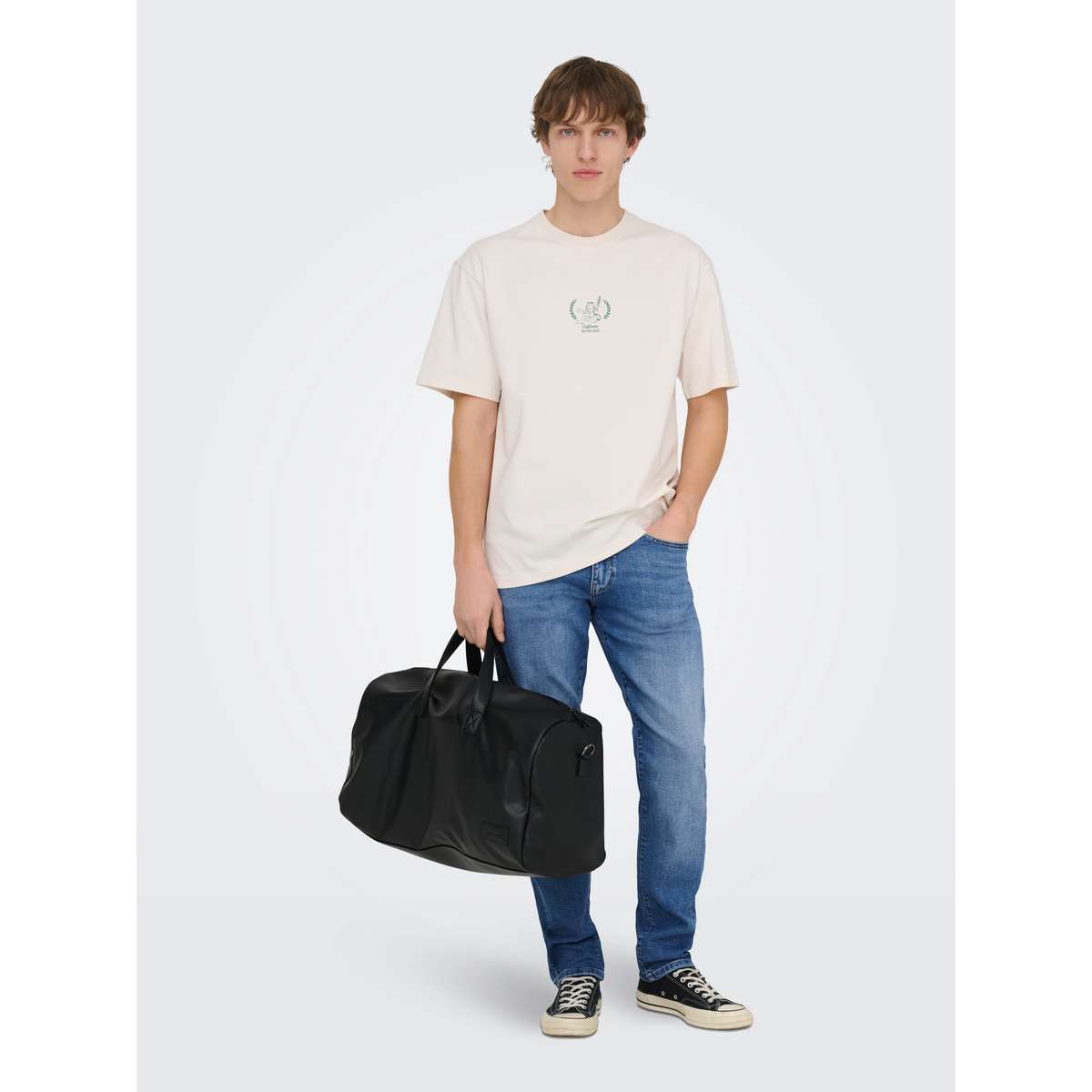 ONLY & SONS MEN΄S WEFT REGULAR FIT COTTON JAX TAI DENIM 22036817 LIGHT MEDIUM BLUE DENIM  - Μπλε - W29 L32